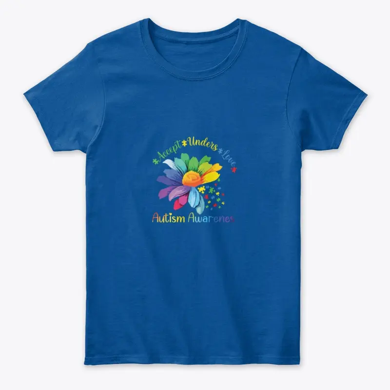 Autism Awareness Flower Women's Tee