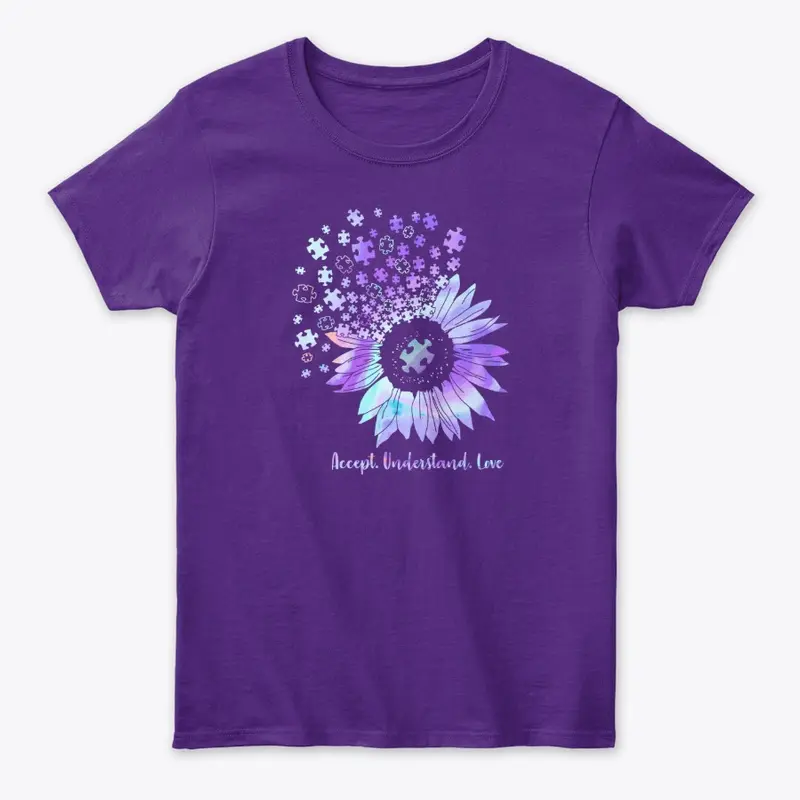 Women's Flower Purple Tee