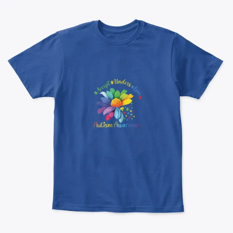 Autism Acceptance Flower Kid's Tee