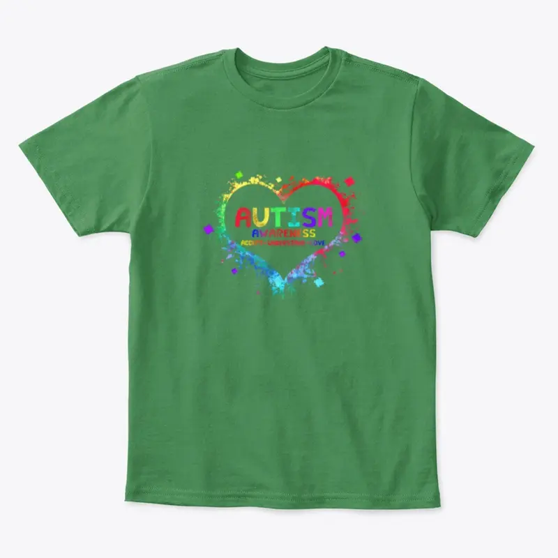 Autism Awareness Heart Kid's Tee