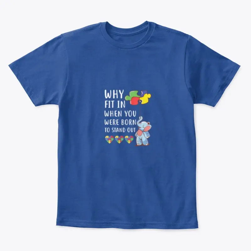 Autism Elephant Kids Tee