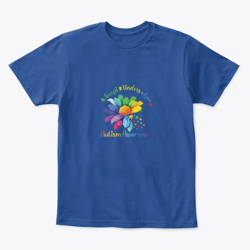 Autism Acceptance Flower Kid's Tee